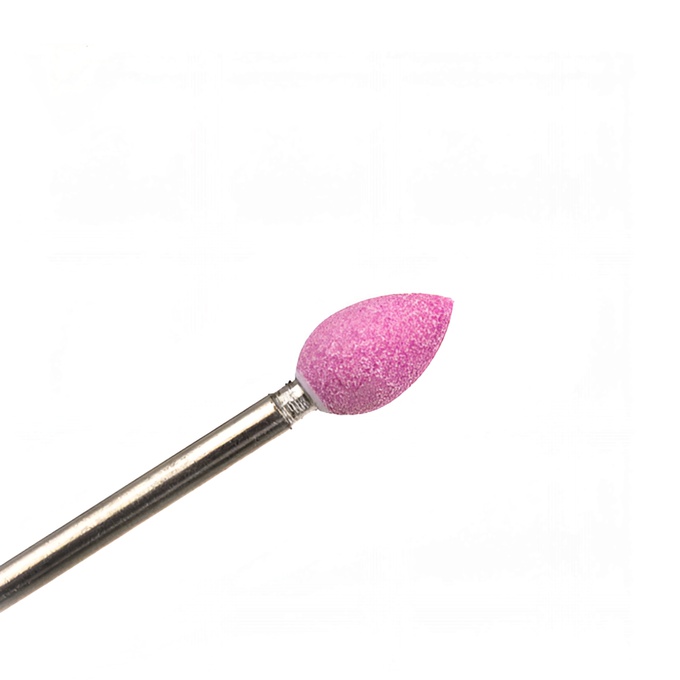 Шлифовщик Тайвань корундовый розовый капля 6 мм