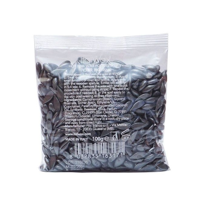 Воск Italwax горячий пленочный Pour Homme мужской гранулы 100 г